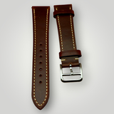 WatchGecko | Brixham Special Buckle Crazy Horse Leather Watch Strap WatchGecko