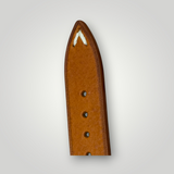 WatchGecko | Overton Badalassi Carlo Minerva Box Leather V-Stitch Watch Strap - Coral WatchGecko