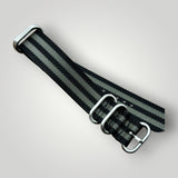 ZULUDIVER | 1973 British Military Nylon Watch Strap – Zulu - Khaki / Olive Green / Classic Bond ZULUDIVER