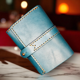 HERZ | Dress Up Wallet – Limited Edition Cerulean Blue | Handmade Japanese Leather Wallet (NSA-215)