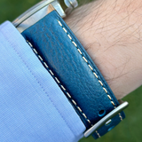 Watchandstrapco｜The Rome - 普魯士藍義大利頭層皮革 Apple Watch 錶帶