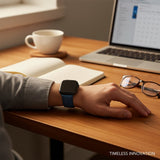 Watchandstrapco | The Austin: Air Force Blue Full Grain Leather Apple Watch Strap