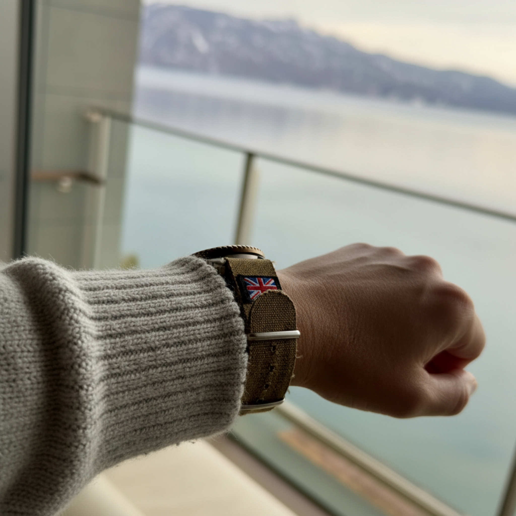 STEVEOSTRAPS | Canvas Pull Through - Green / Sand