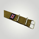 STEVEOSTRAPS | Canvas Pull Through - Green / Sand