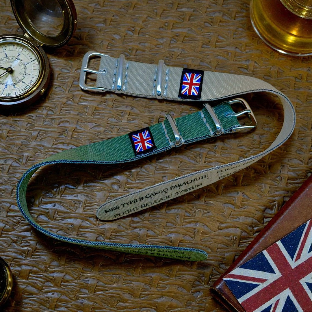 STEVEOSTRAPS｜Canvas キャンバス｜プルスルーストラップ｜グリーン／サンド