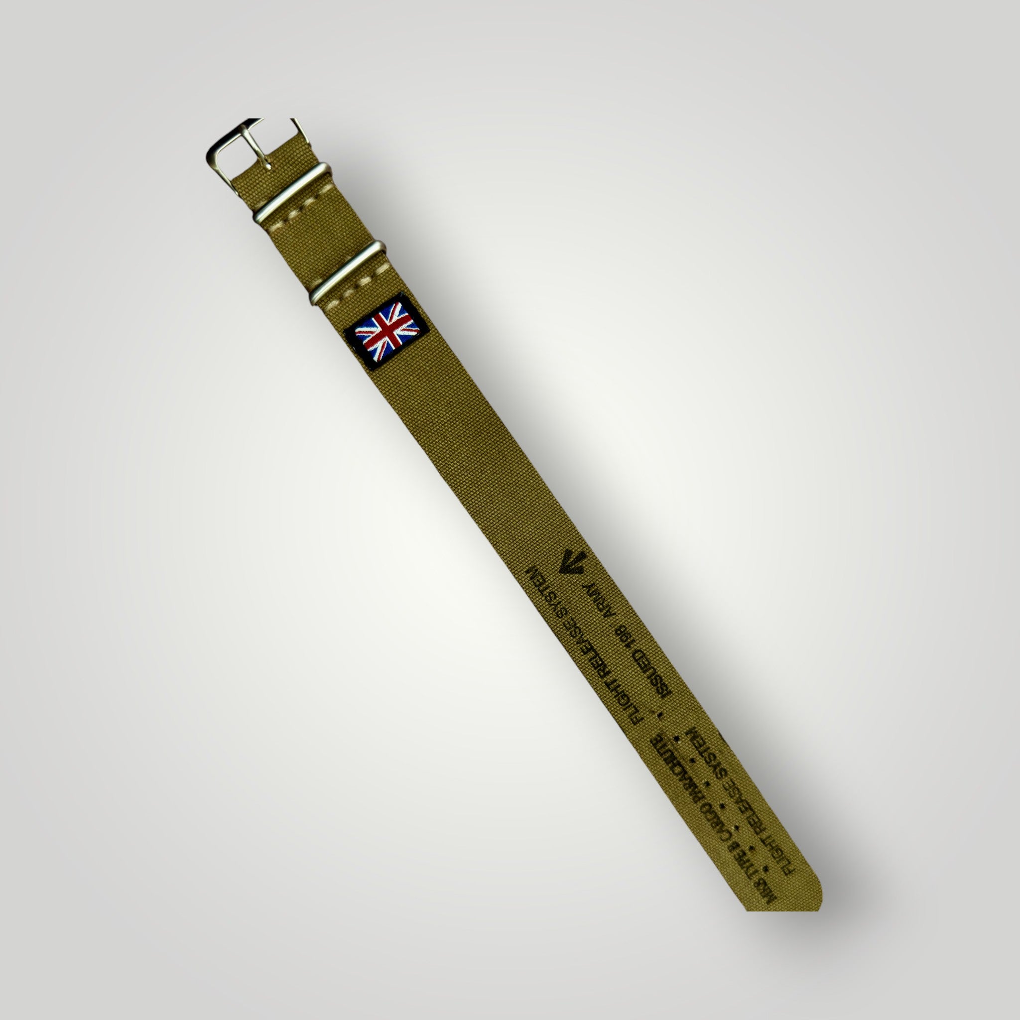 STEVEOSTRAPS | Canvas Pull Through - Green / Sand