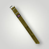STEVEOSTRAPS | Canvas Pull Through - Green / Sand