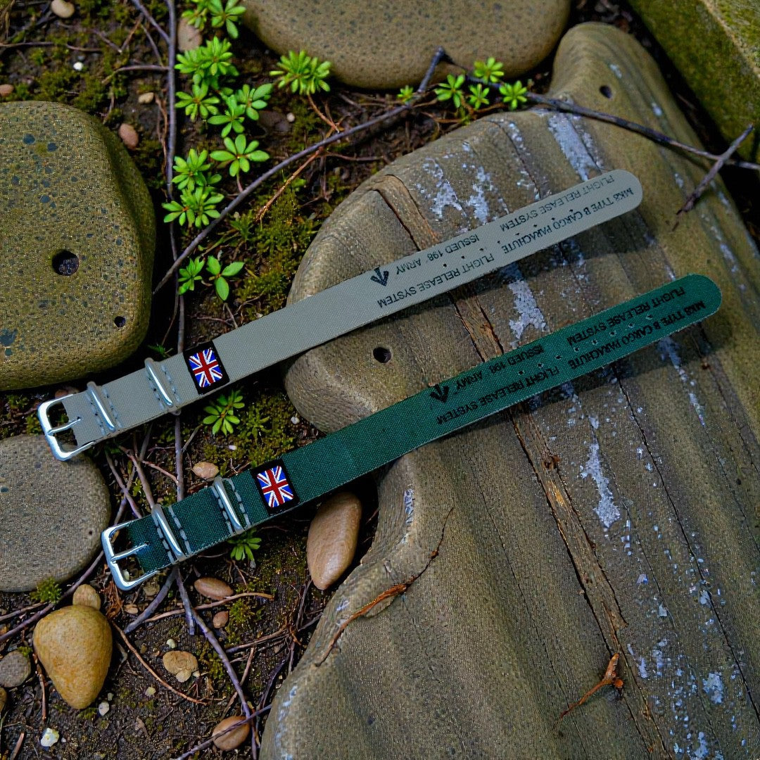 STEVEOSTRAPS｜Canvas キャンバス｜プルスルーストラップ｜グリーン／サンド