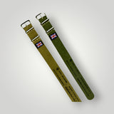 STEVEOSTRAPS | Canvas Pull Through - Green / Sand