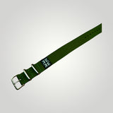 STEVEOSTRAPS | Nylon Webbing Pull Through strap - Army Green / Black