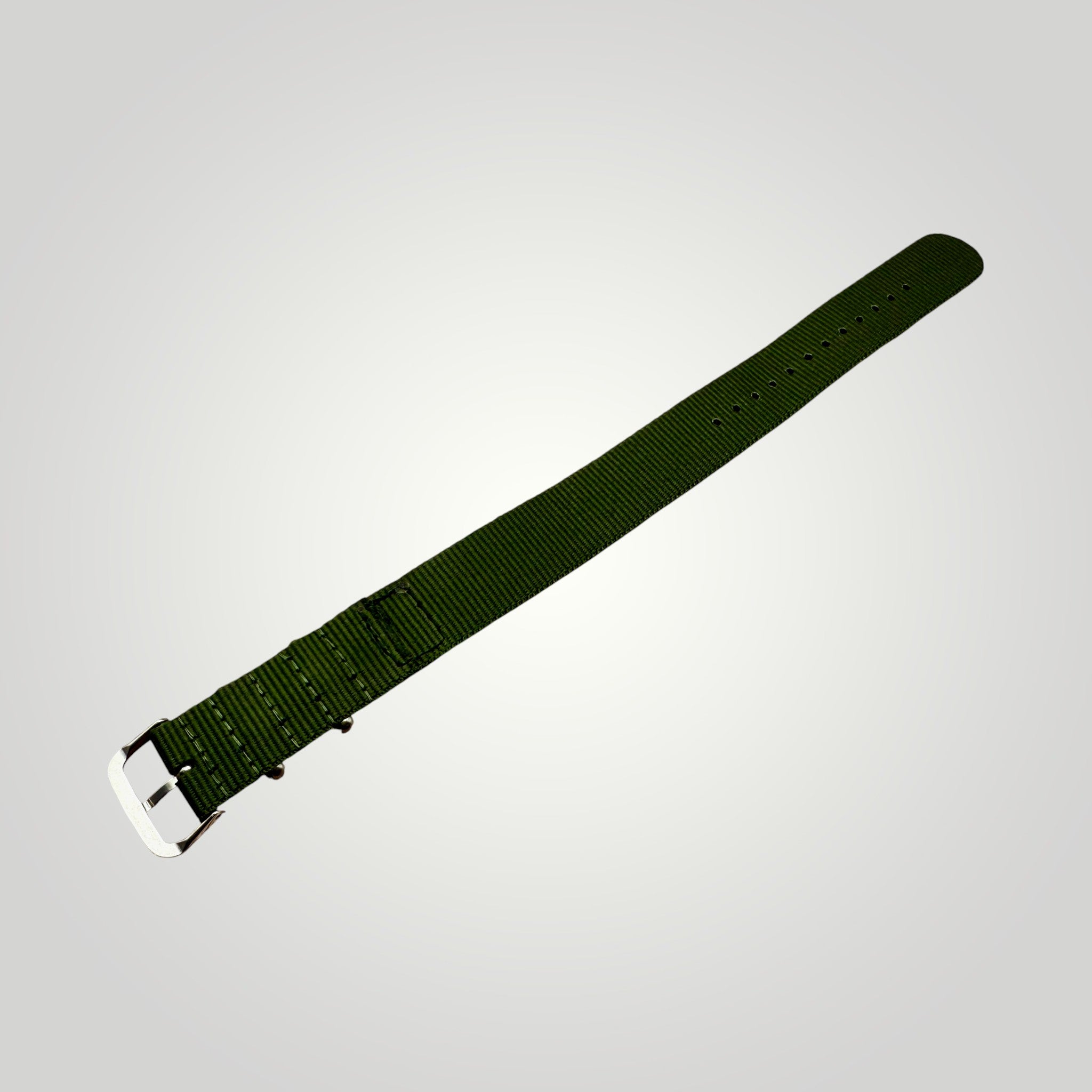 STEVEOSTRAPS | Nylon Webbing Pull Through strap - Army Green / Black