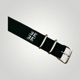 STEVEOSTRAPS | Nylon Webbing Pull Through strap - Army Green / Black