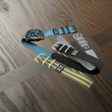 SteveoStraps Military Webbing Pull Through Strap — Quick-Adjust Closure — 18mm/20mm/22mm