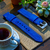 STEVEOSTRAPS | Blue Suede Dandelion Stitch