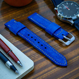 STEVEOSTRAPS | Blue Suede Dandelion Stitch