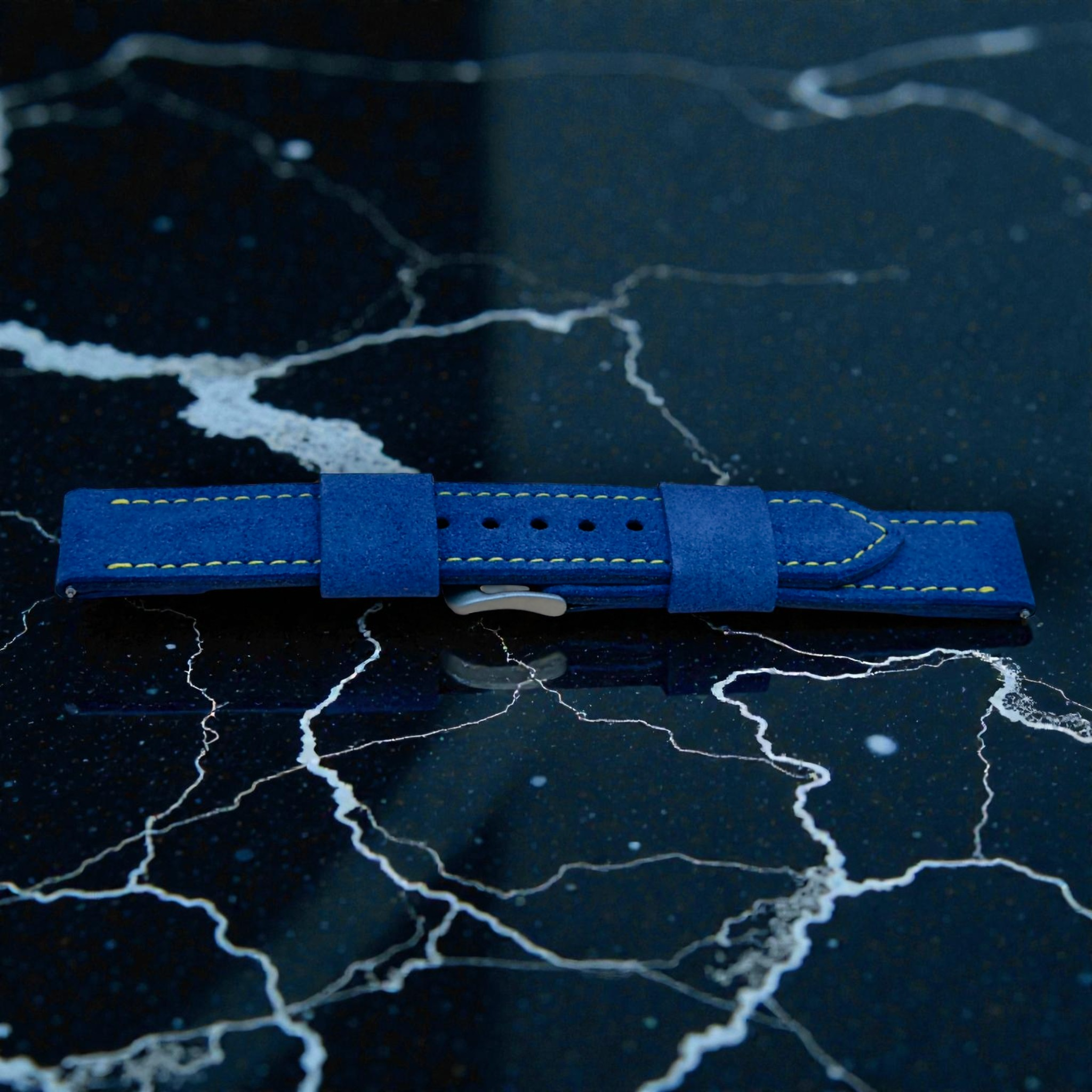 STEVEOSTRAPS | Blue Suede Dandelion Stitch