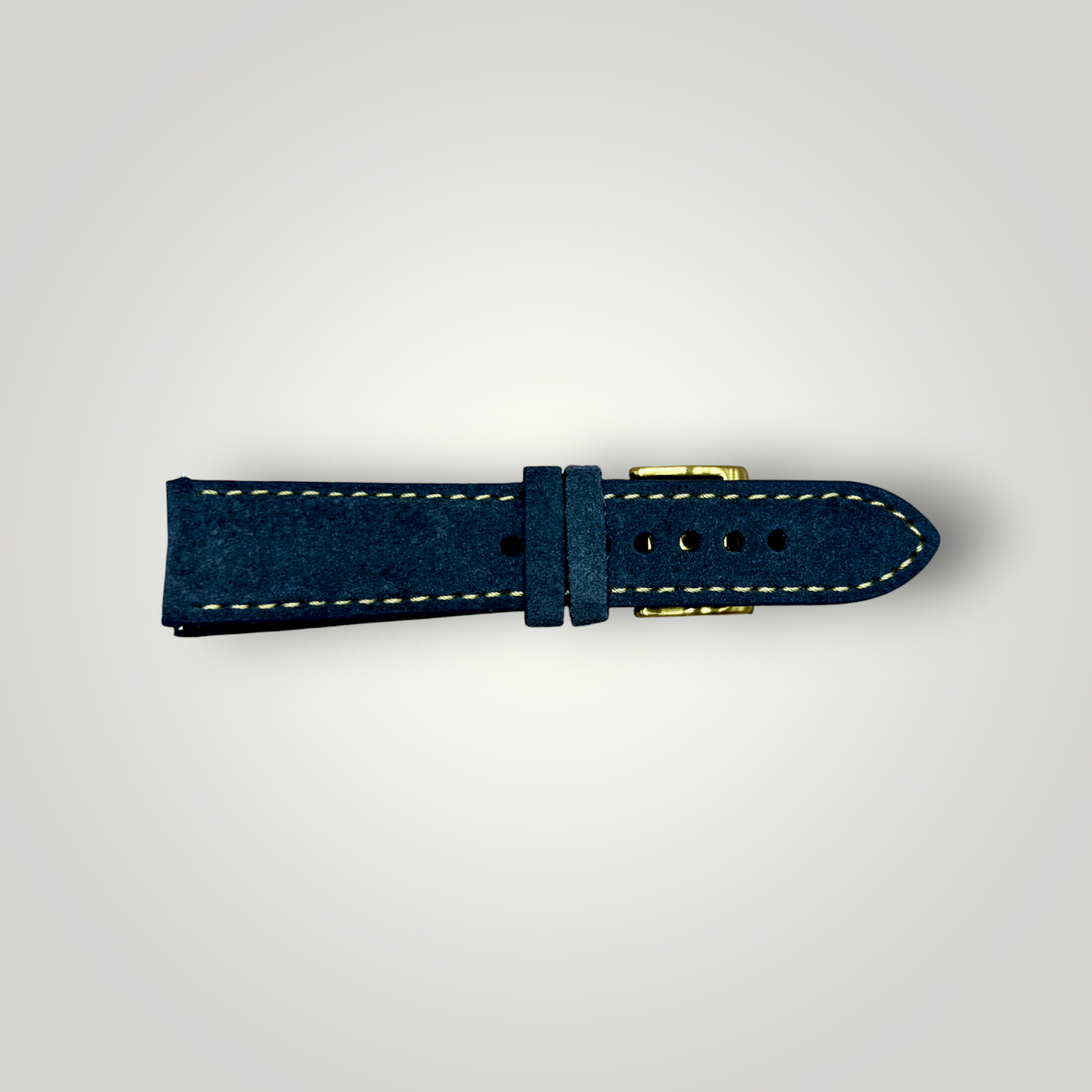 Watchandstrapco | The Paris: Gunmetal Grey Padded Suede Watch Strap