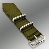 ZULUDIVER Seat Belt Nylon British Military Watch Strap — Armoured Collection — 300mm