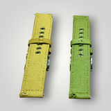 ZULUDIVER | Croyde Canvas Watch Strap - Army Green / Desert Sand