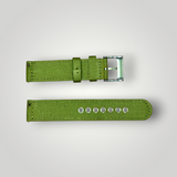 ZULUDIVER | Croyde Canvas Watch Strap - Army Green / Desert Sand