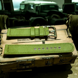 ZULUDIVER | Croyde Canvas Watch Strap - Army Green / Desert Sand