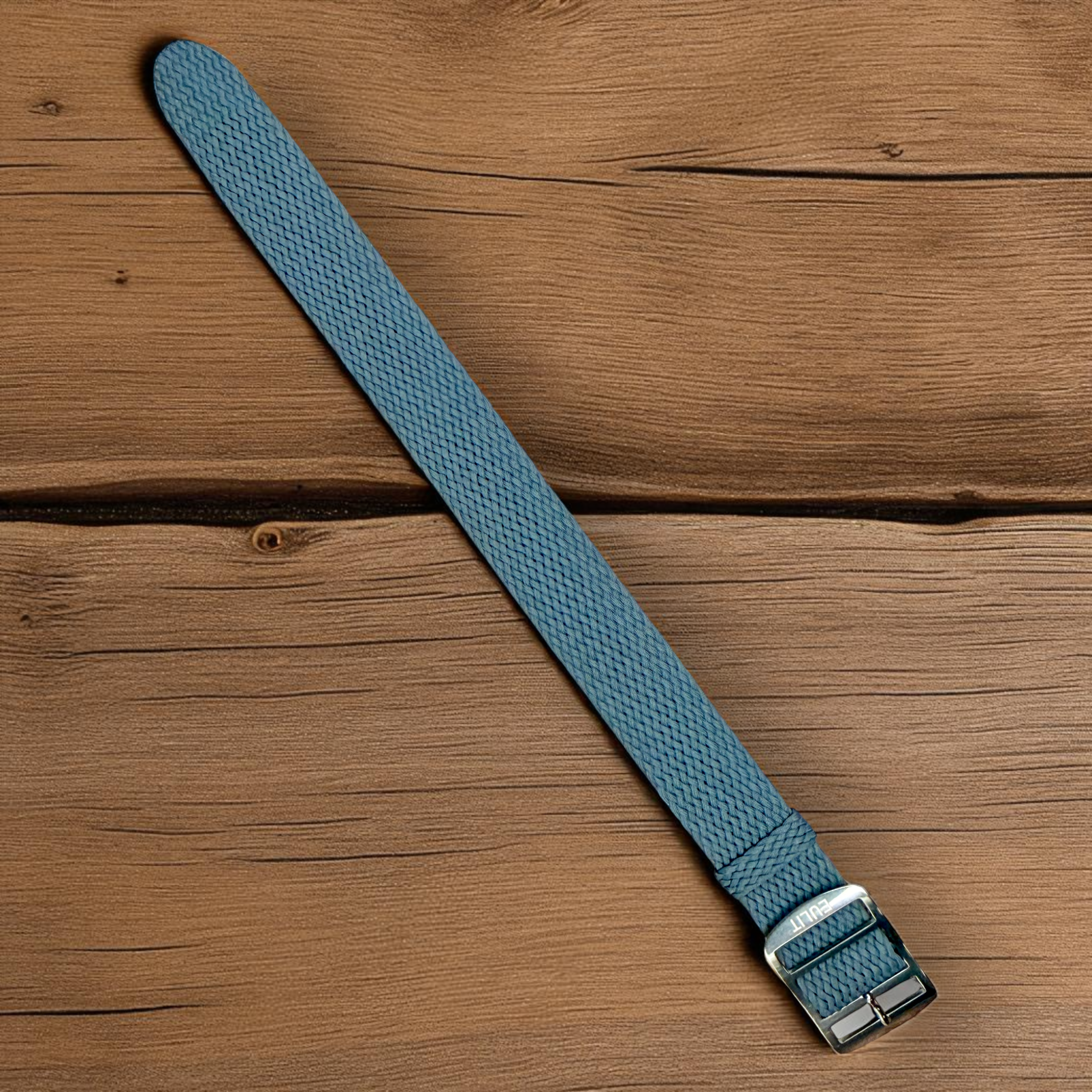 Eulit | Perlon Baltic Watch Strap - Beige in polished or brushed buckle, Grey in polished buckle (302)