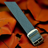 Eulit | Perlon Baltic Watch Strap - Beige in polished or brushed buckle, Grey in polished buckle (302)