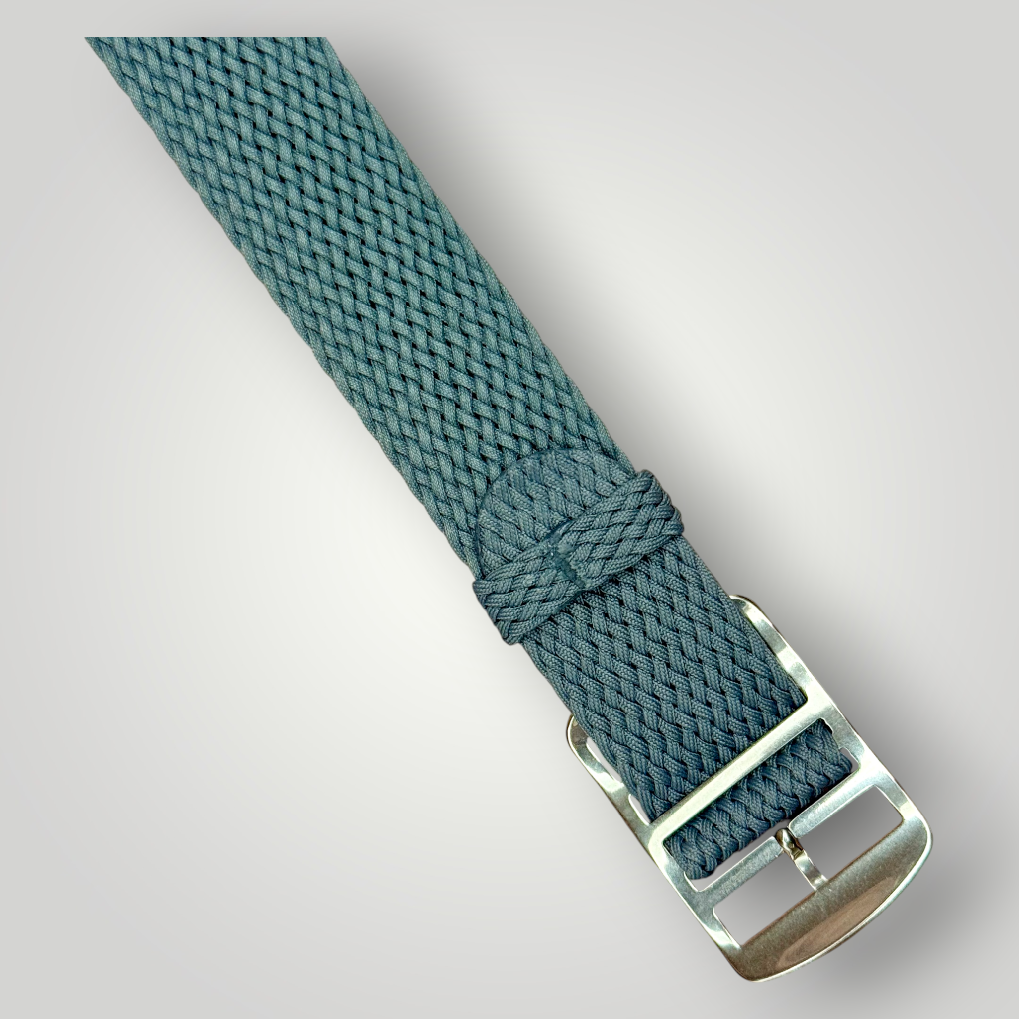 Eulit | Perlon Baltic Watch Strap - Beige in polished or brushed buckle, Grey in polished buckle (302)