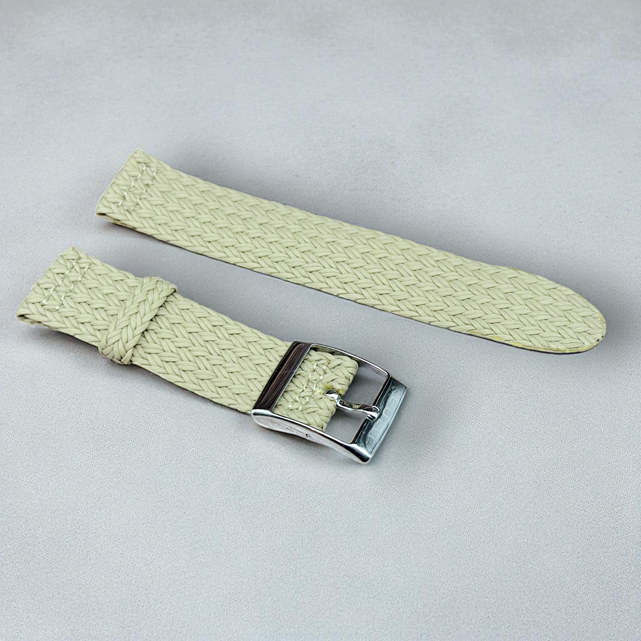 Eulit | Palma Pacific Perlon Two-Piece Strap - Beige, Navy Blue (314)