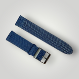Eulit | Palma Pacific Perlon Two-Piece Strap - Beige, Navy Blue (314)