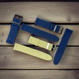 Eulit | Palma Pacific Perlon Two-Piece Strap - Beige, Navy Blue (314)
