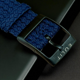 Eulit | Palma Pacific Perlon Two-Piece Strap - Beige, Navy Blue (314)