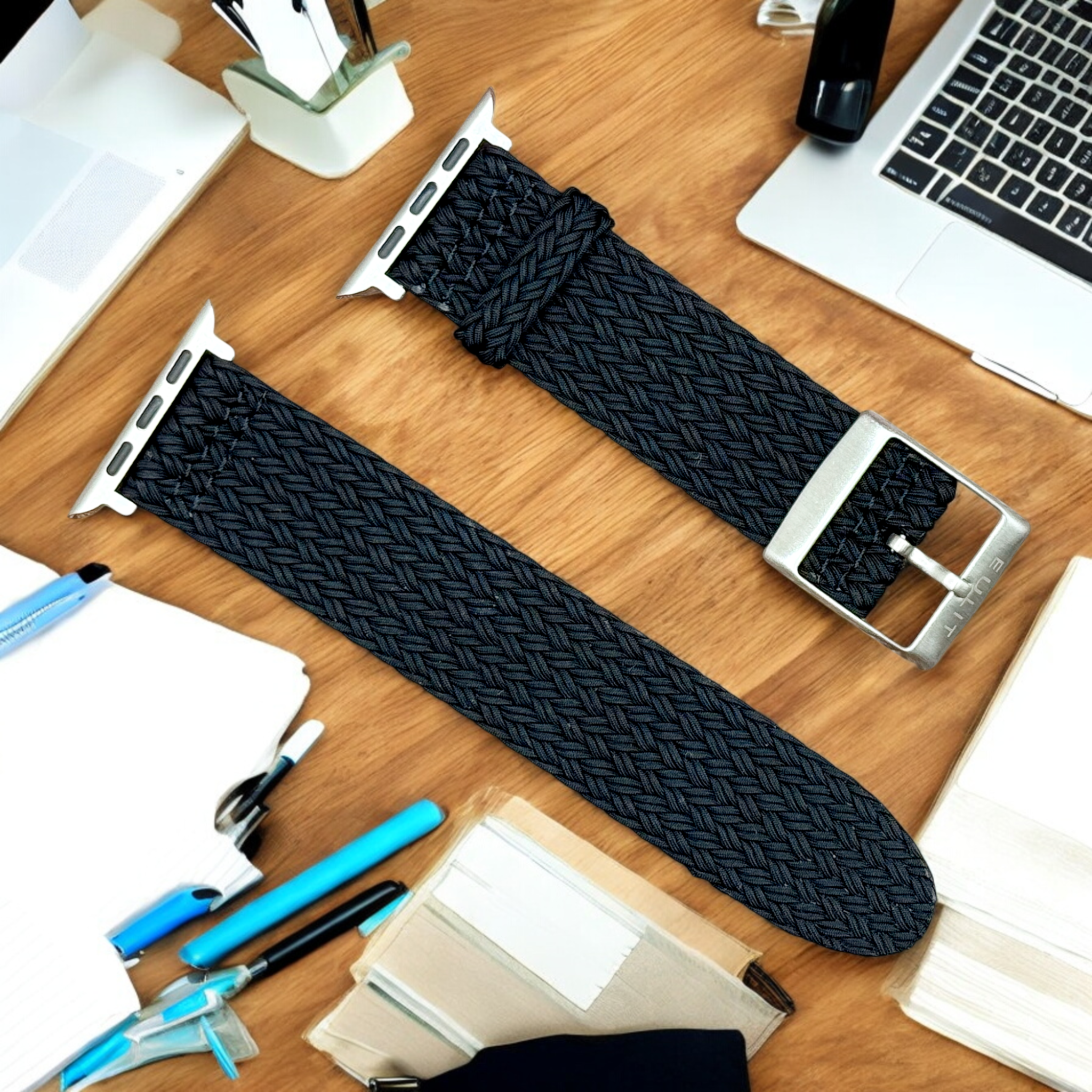 Eulit | Palma Pacific Smart for Apple Watch - Black, Navy Blue (9314)