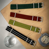 ZULUDIVER 1973 British Military Strap — HydraRib — PFAS-Free, Waterproof — 20/22mm