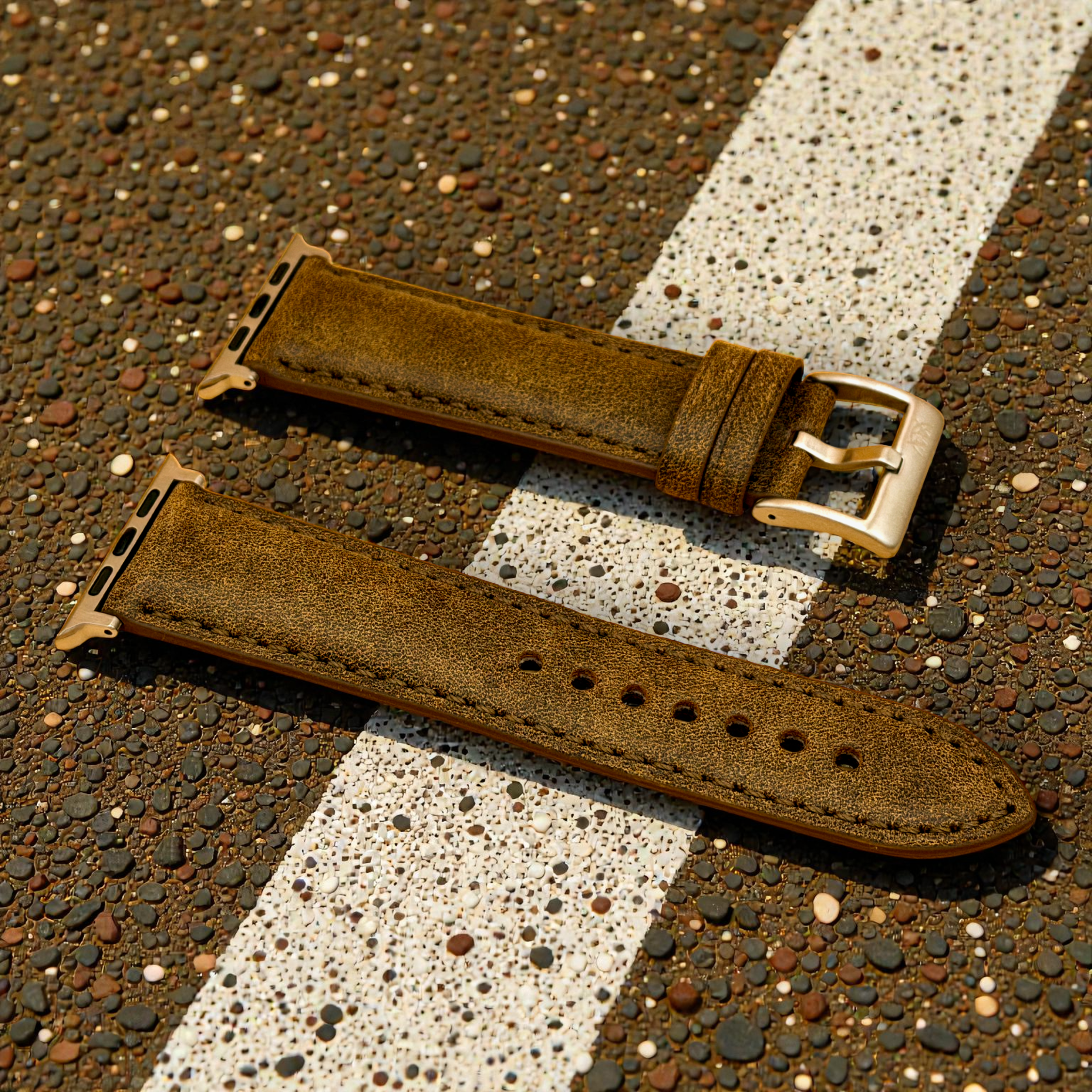 Watchandstrapco | The Athens Full Grain Leather Apple Watch Strap