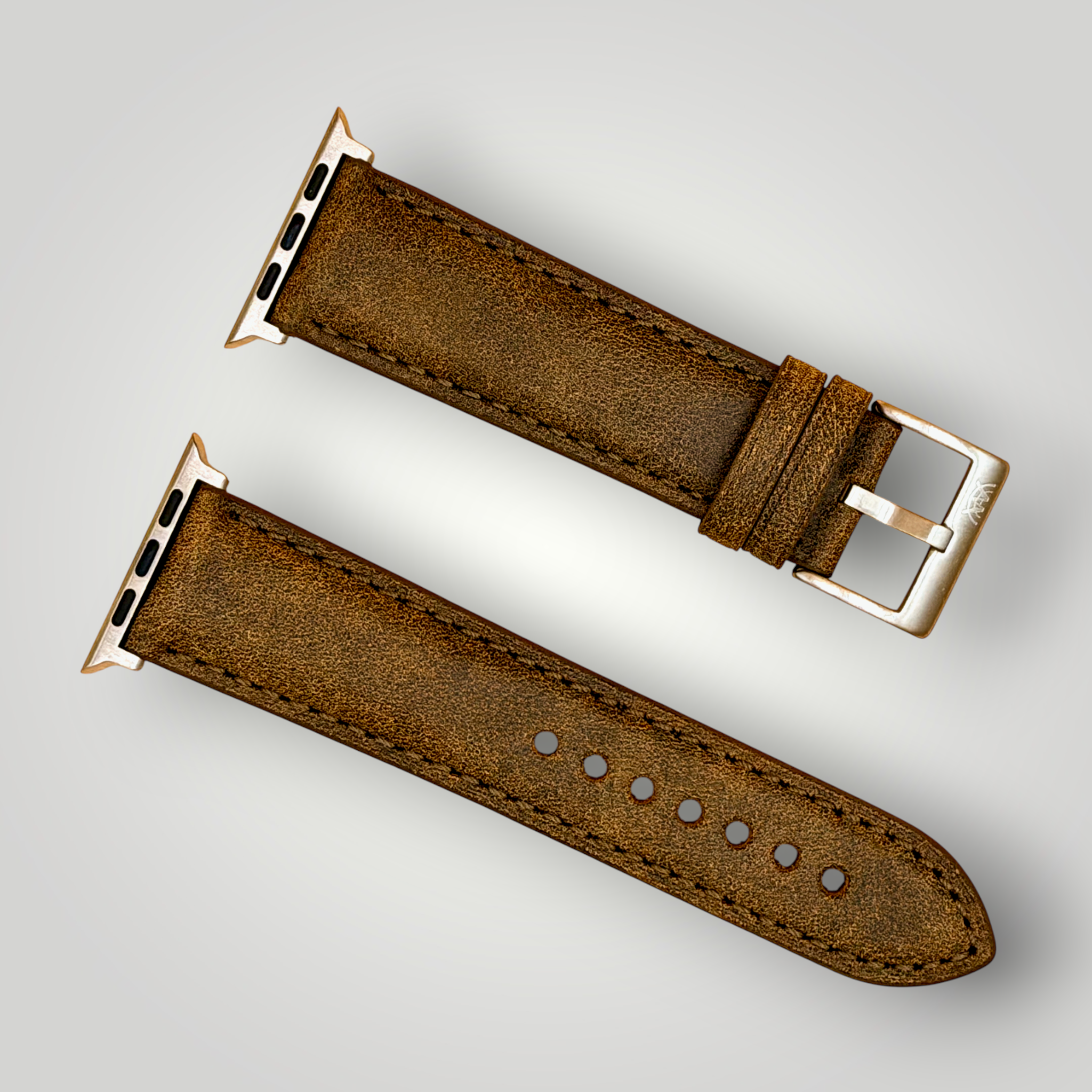 Watchandstrapco | The Athens Full Grain Leather Apple Watch Strap