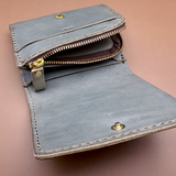 HERZ | Ivy Grey Bi-Fold Wallet – Japanese Handmade Leather Wallet with Coin Pouch_Limited Edition (NSA-135)