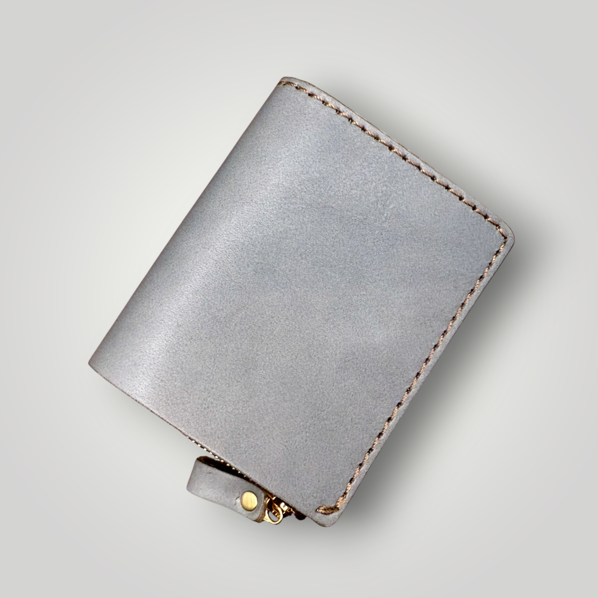 HERZ | Ivy Grey Bi-Fold Wallet – Japanese Handmade Leather Wallet with Coin Pouch_Limited Edition (NSA-135)