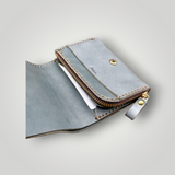 HERZ | Ivy Grey Bi-Fold Wallet – Japanese Handmade Leather Wallet with Coin Pouch_Limited Edition (NSA-135)