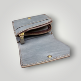 HERZ | Ivy Grey Bi-Fold Wallet – Japanese Handmade Leather Wallet with Coin Pouch_Limited Edition (NSA-135)