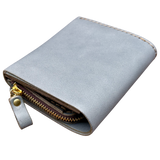 HERZ | Ivy Grey Bi-Fold Wallet – Japanese Handmade Leather Wallet with Coin Pouch_Limited Edition (NSA-135)