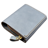 HERZ | Ivy Grey Bi-Fold Wallet – Japanese Handmade Leather Wallet with Coin Pouch_Limited Edition (NSA-135)