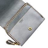 HERZ | Ivy Grey Bi-Fold Wallet – Japanese Handmade Leather Wallet with Coin Pouch_Limited Edition (NSA-135)