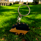 HERZ | Key Chain and Hedgehog – Red / Black (KE-212)