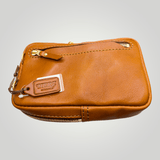 HERZ Japanese Artisan Leather Multi-Pochette — Smartphone-Ready Shoulder Bag — Chocolate Brown (SN-2404) - TagSthxHerzleather