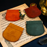 Cléo Italian Pueblo Leather Coin Case — Patina-Ready Daily Carry — 25g, Made in Japan