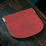 Cléo Italian Pueblo Leather Coin Case — Patina-Ready Daily Carry — 25g, Made in Japan