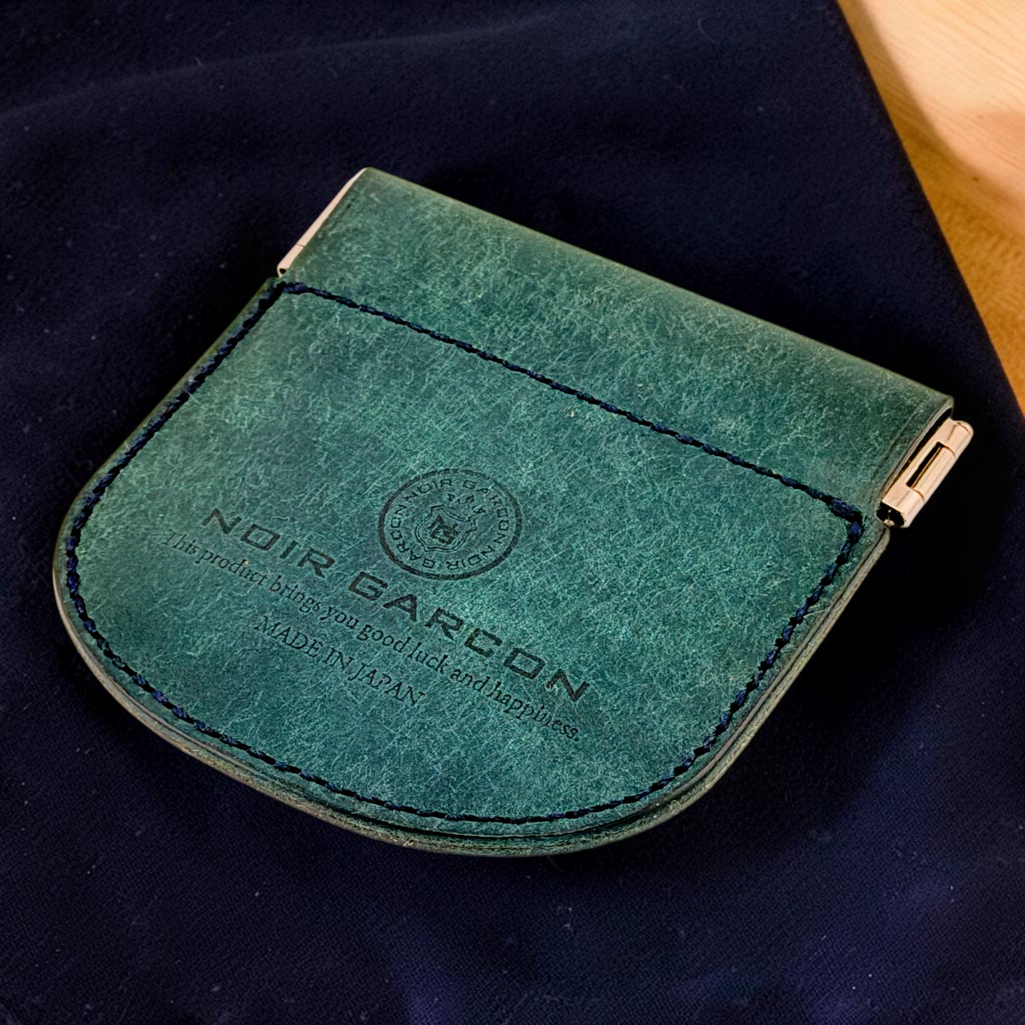 Cléo Italian Pueblo Leather Coin Case — Patina-Ready Daily Carry — 25g, Made in Japan