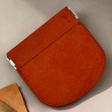 Cléo Italian Pueblo Leather Coin Case — Patina-Ready Daily Carry — 25g, Made in Japan