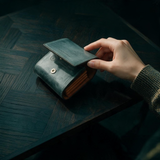 NOIR GARCON Tri-Fold Wallet — Bridle Leather — Compact Capacity — 10.9 × 7.8cm